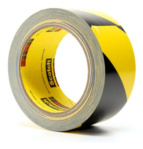 Imagen 2 de 7 de Cinta Tira De Seguridad 3m 5702 Negro/amarillo 50,8mm X 32m