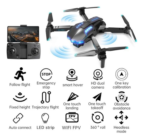 Drone X6 Pro Dual Camara Smart Sigueme Evita Obstáculos