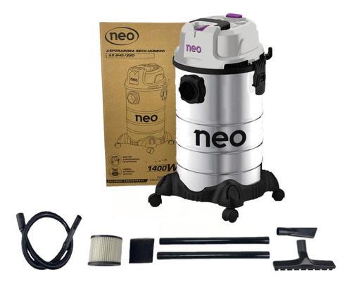 Aspiradora Industrial Neo 40 Lt. 1400 W. Ah1040 Seco-humedo