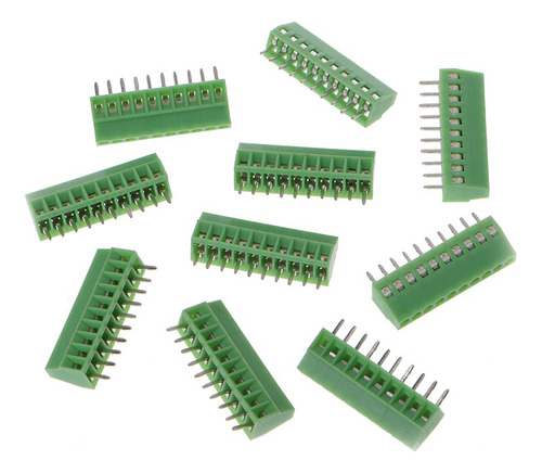 Ququtwo 10 Unids 2pin-10pin Tornillo Pcb Montado Bloque Paso