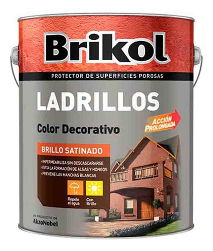 Brikol Ladrillos Protector Impermeabilizante 10 Lts Rex Color Cerámico
