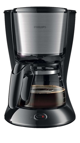 Cafetera Philips Daily Collection HD7457 Negra/Plata 220V