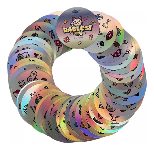 Dables Lumi Juego Mesa Cartas Redondas Circulares Memoria