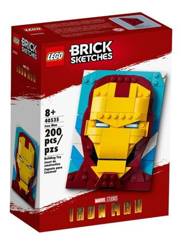 Lego Brick Sketches Iron Man 40535 - 200 Pz