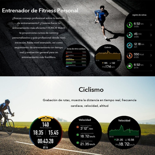 Smartband Honor Watch Magic Display De 1.2 Con Correa De Silicona Color Negro Y Caja Color Meteorite Black Meteorite Black Negro