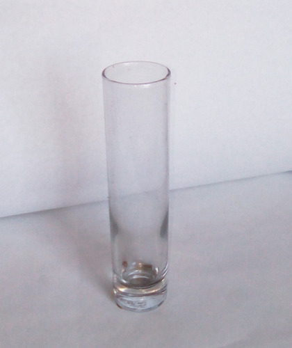 Imagen 1 de 1 de Florero Estilo Solitario De Vidrio 19 Cm Alto X 4 Cm