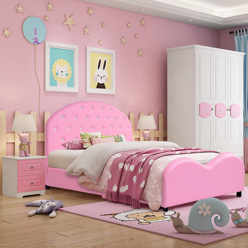 Cama Para Niños En Madera Con Diseño De Princesa Color