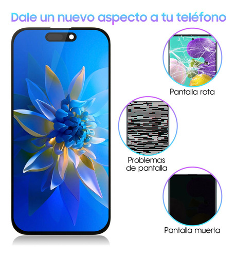 Pantalla Táctil Display Lcd Para iPhone 15 Pro A2848 A3101 Color Negro