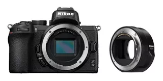 Câmera Nikon Z50 - Corpo + Adaptador Ftz Ii + Nf-e *