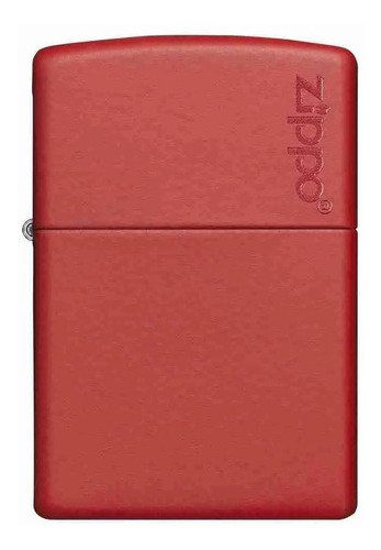 Encendedor Zippo Red Matte With Logo Rojo Zp233zl