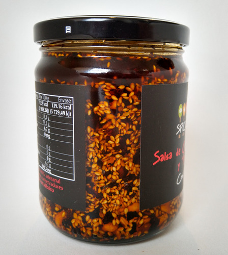 Salsa De Cacahuate, Ajonjolí Y Tres Chiles Spico 430g