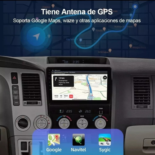 Radio Táctil Usb Carplay Para Toyota Tundra Sequoia 05-14
