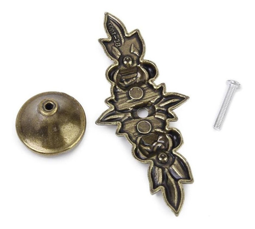 Imagen 7 de 10 de 11 Perillas Decorativas Para Tirador De Cajón De Bronce