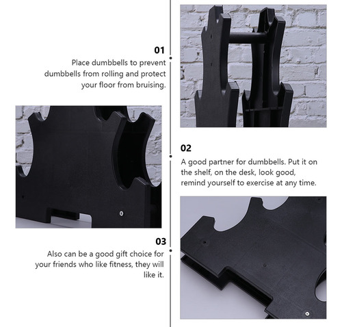 Práctico Soporte Para Mancuernas, 2 Unidades