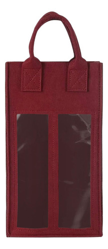 2 Botellas Bolsa De Regalo De Vino Tote Bolsa De Vino Rojo