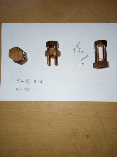 Conector Tipo Perro 4-1/0 Str Aterramiento.