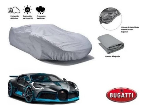 Cubierta Funda Cubreauto Afelpada Bugatti Divo 2020