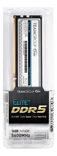 Memória RAM Dimm Teamgroup Elite Plus TPSD516G5600HC4601 16 GB Ddr5 5600 Mh/vc