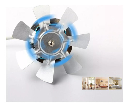 Ventilador Extractor De Aire En Línea Ligero De 4 Pulgadas