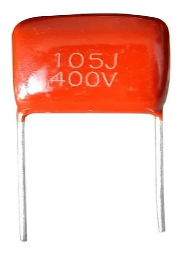 Imagen 1 de 2 de Capacitor Poliester 105 1uf X 400v X10 Unidades