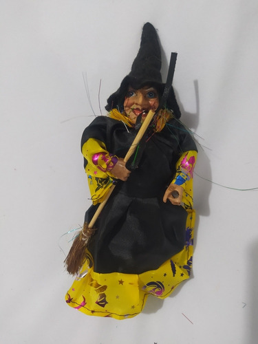 Imagem 4 de 5 de Kit 3 Bruxinhas Para Decoração Festa Halloween Enfeite