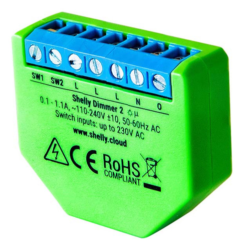 Interruptor Relay Para Control De Luz Dimmer 2 Shelly