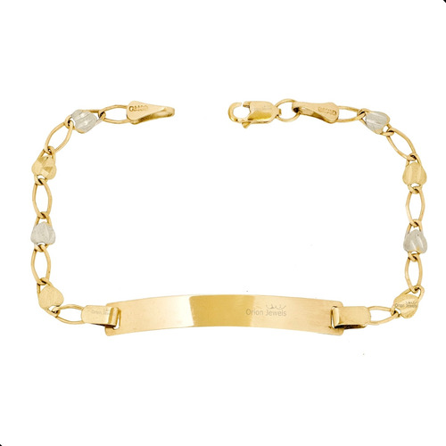 Esclava Pulsera P/dama De 16 Cm En Oro Solido 10k!