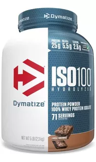 Iso 100 2,3kg Dymatize Whey 100% Isolado E Hidrolisado 5lb Sabor Cookies and cream