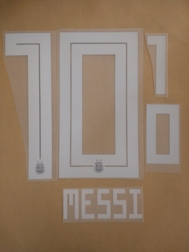 Estampado 10 Messi Afa Mundial 2018-utilería Plastisol