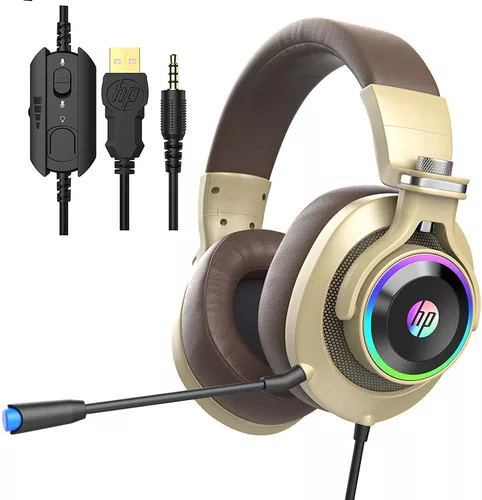 HP Auriculares para juegos con micrófono con cable sobre la oreja  auriculares para juegos con micrófono para PS4 PS5 Xbox One Nintendo Switch  PC