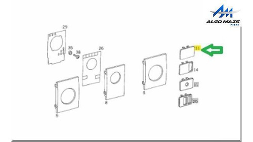 Tampa Painel Cinza Hpn 1935 Mb 709 Hpn 710/912