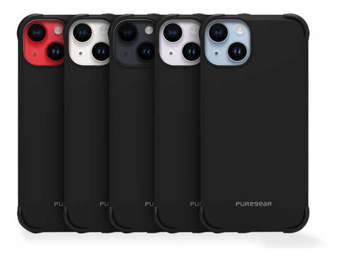 Protector Compatible Con Iphone 14 Plus Dualtek Negro Pureg