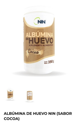 Supl Alim Dialisis Albumina De Huevo Cocoa 300g Nin