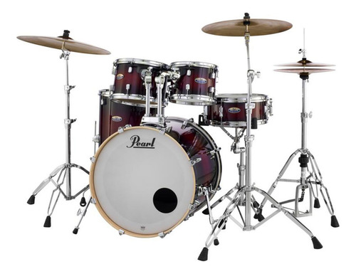 Bateria Pearl Decade Maple Fusion 5c S Hard Red