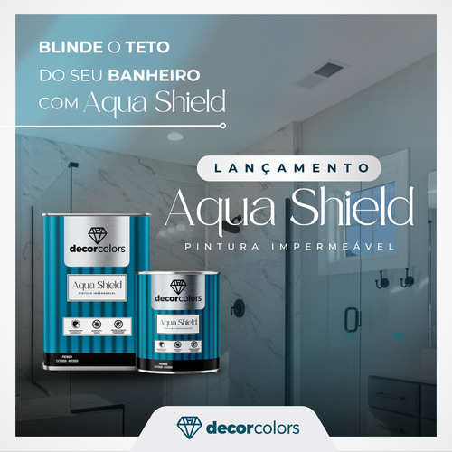 Tinta Aqua Shield Emborrachada 4,3 Kg - Decor Colors Acabamento Fosco Cor Cronos