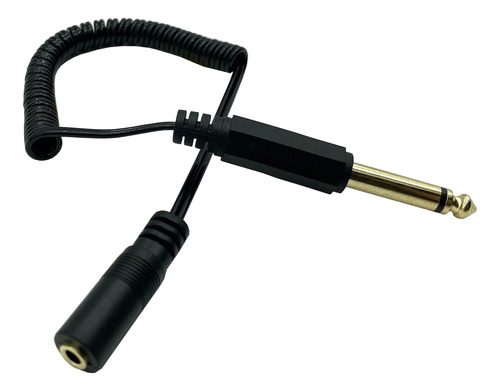 Dafensoy Cable Resorte In Mono Macho Dc Audio Para Equipo Ft