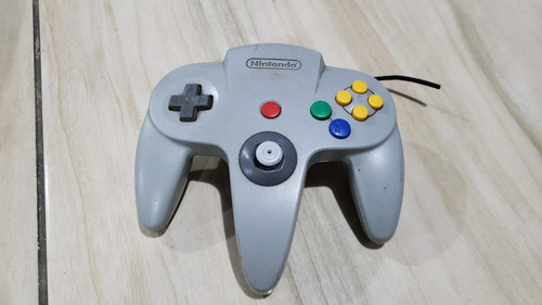 Controle Cinza Original Do Nintendo 64 Com Cabo Cortado. A1