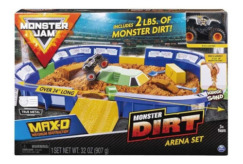 Monster Jam Playset Monster Dirt Arena + Vehiculo 58708 Edu