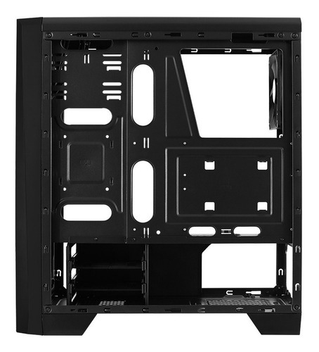 Gabinete Gamer Aerocool Cylon Tg Negro Rgb Cristal Templado