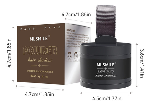 2 Kit Polvo Maquillaje De Fibra Capilar Cubre Raíz Cabello