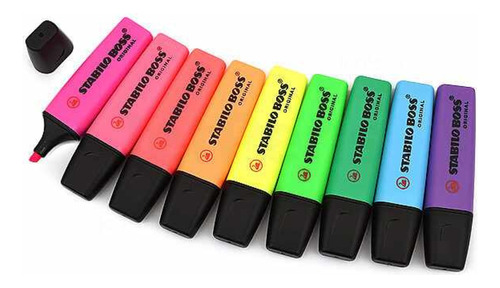 Resaltador Stabilo Boss Fluo Pack X9 Serviciopapelero