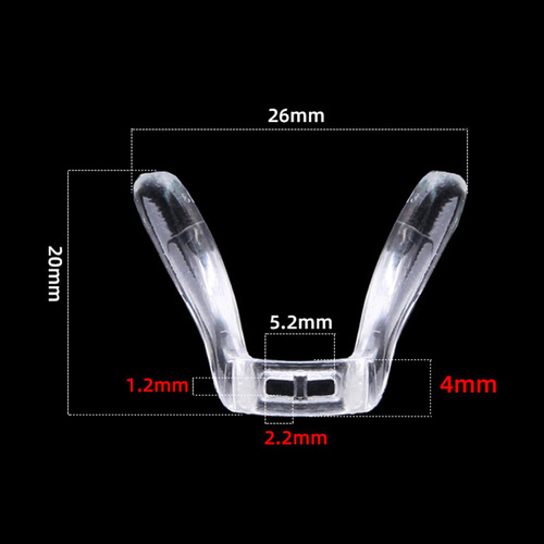 4 Sillín Para Gafas, Puente De Silicona, Almohadilla Grande
