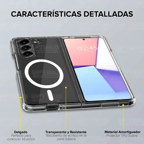 Plastico Protector Ultra-thin Para Samsung Galaxy Z Fold5