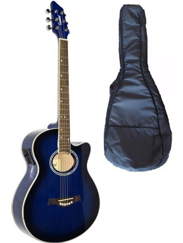 Guitarra Electroacústica Leonard Tipo Apx Corte Y Eq + Funda