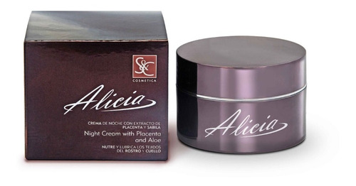 Crema Facial De Noche Con Extracto De Sábila Alicia® Cubana