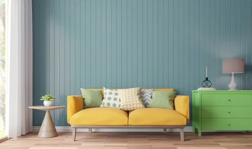 Pintura Látex Para Pared Simply Home 3,785 L Rust Oleum Color Azul Cenote Semi Mate