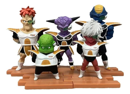Set Custom 5 Figuras Fuerzas Especiales Ginyu  Dragon Ball Z