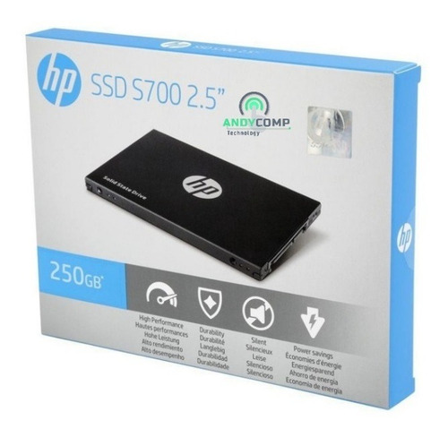 Imagen 3 de 3 de Disco Duro Ssd 250gb Solido Hp S700 Sata 3 2.5 560mb/s 3d