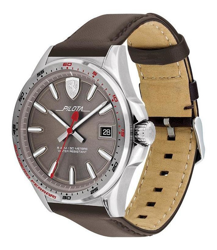 Imagen 2 de 4 de Reloj Ferrari Caballero Color Marrón 0830488 - S007