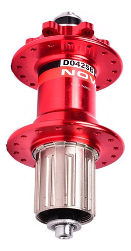 Maza Novatec 36 Hoyos Trasera Tronadora Sellada Roja Shimano